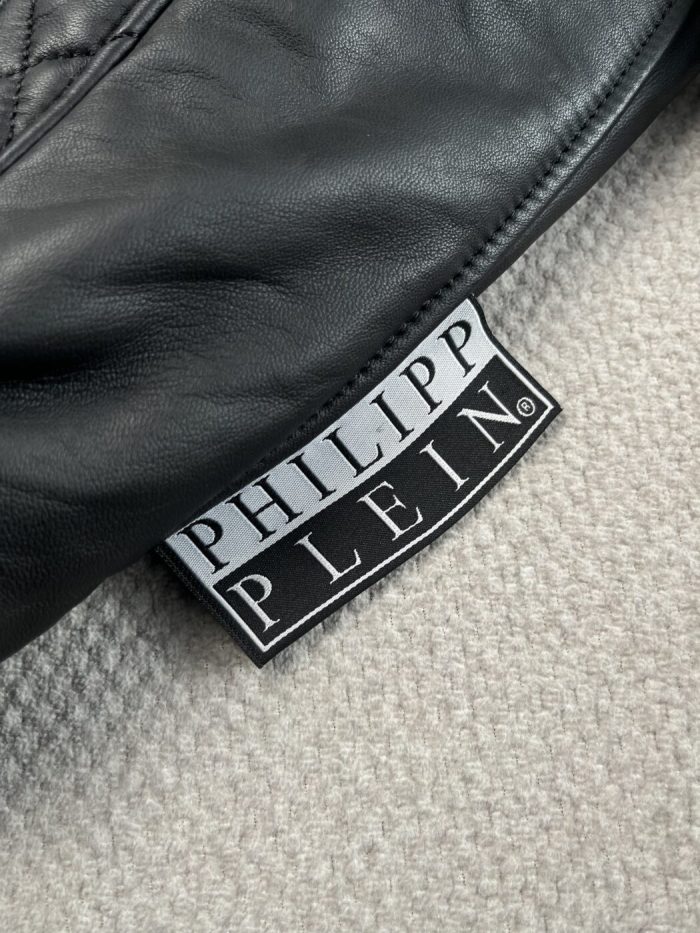 Chaqueta Phillip Plein Cuero Con Calavera - Image 6