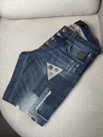 Bermuda de mezclilla Philipp Plein en azul desgastado - Image 5