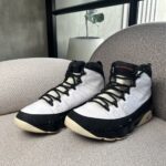 Tenis Air Jordan 9 Retro en cuero blanca