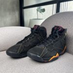 Tenis Air Jordan 7 en nubuck negro
