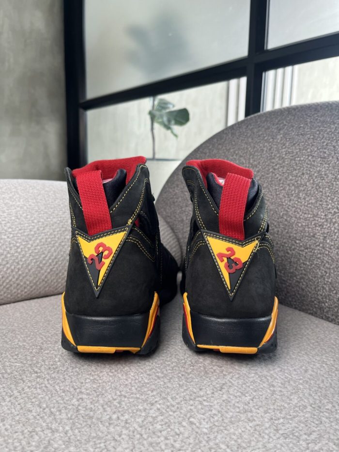 Tenis Air Jordan 7 en nubuck negro - Image 4