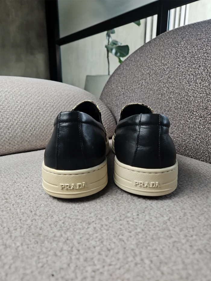 Prada mocasines slip-on en piel efecto pitón - Image 4