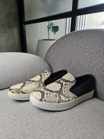 Prada mocasines slip-on en piel efecto pitón