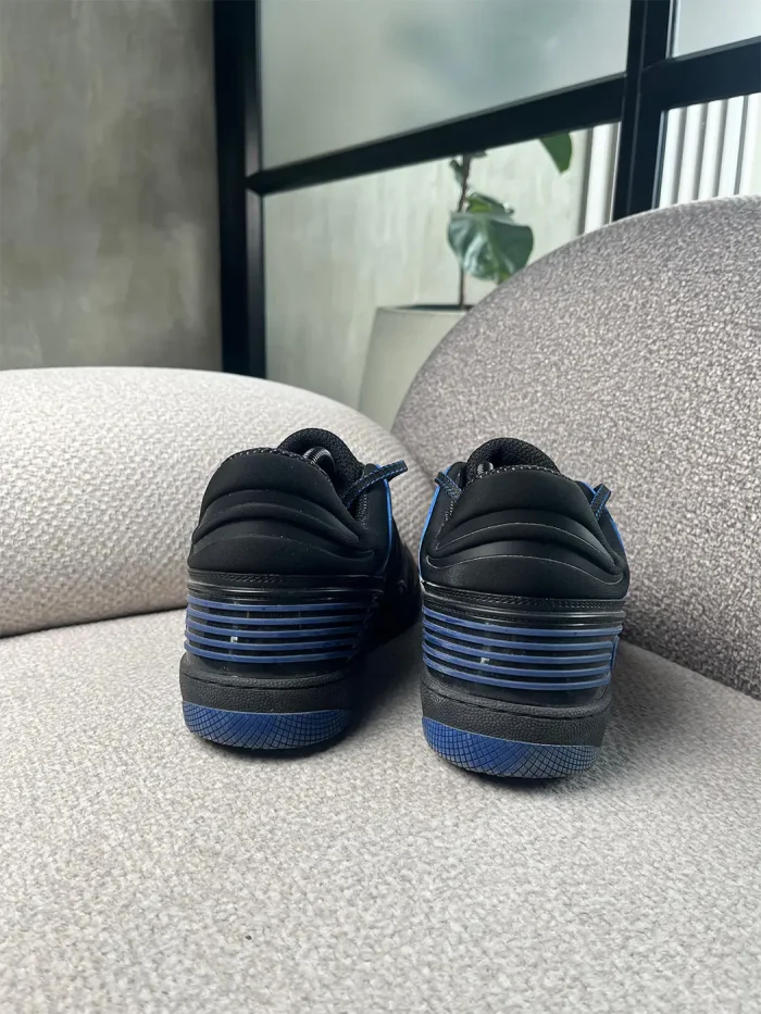 Tenis Gucci Ultrapace en piel y lona GG azul - Image 4