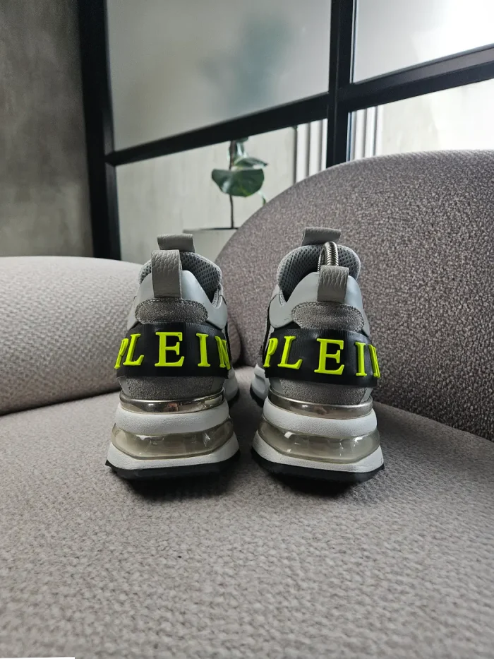 Tenis Philipp Plein Runner Skull en negro y gris - Image 4
