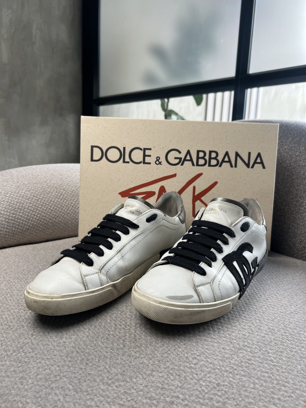 img_9511 Tenis Dolce & Gabbana Con Efecto Desgaste - Image 1