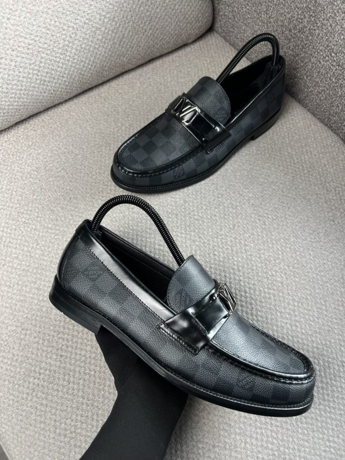 Mocasines Louis Vuitton Damier Graphite - Image 2