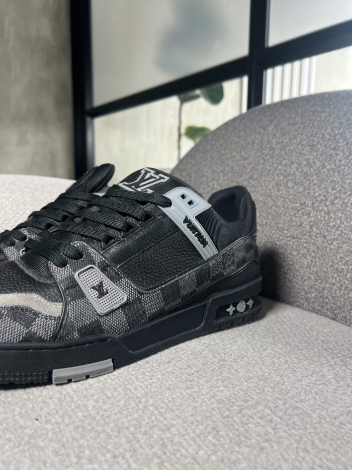 Tenis Louis Vuitton Trainer Damier Denim - Image 3