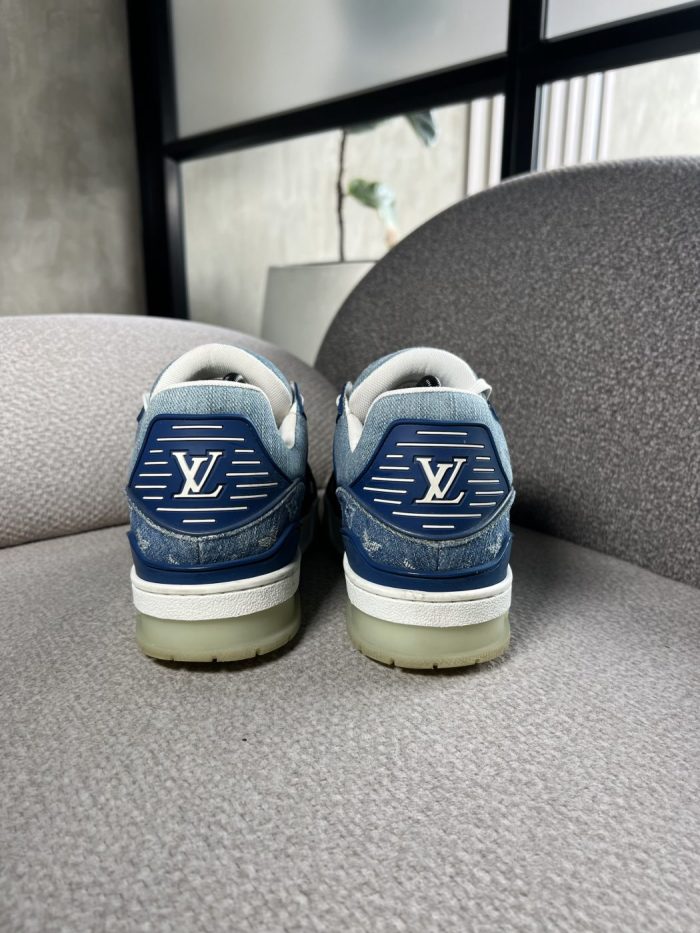 Tenis Louis Vuitton Trainer Denim - Image 8