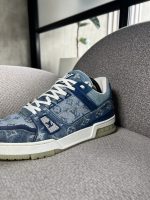 Tenis Louis Vuitton Trainer Denim - Image 3