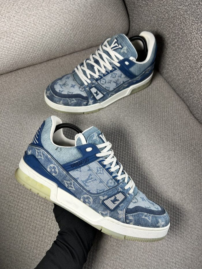 Tenis Louis Vuitton Trainer Denim - Image 2