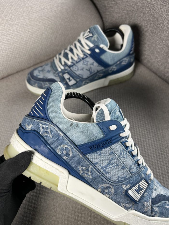 Tenis Louis Vuitton Trainer Denim - Image 4
