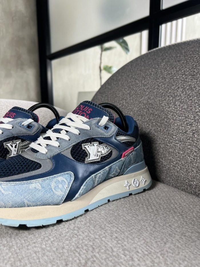Tenis Louis Vuitton Run Away Denim Monogram - Image 3