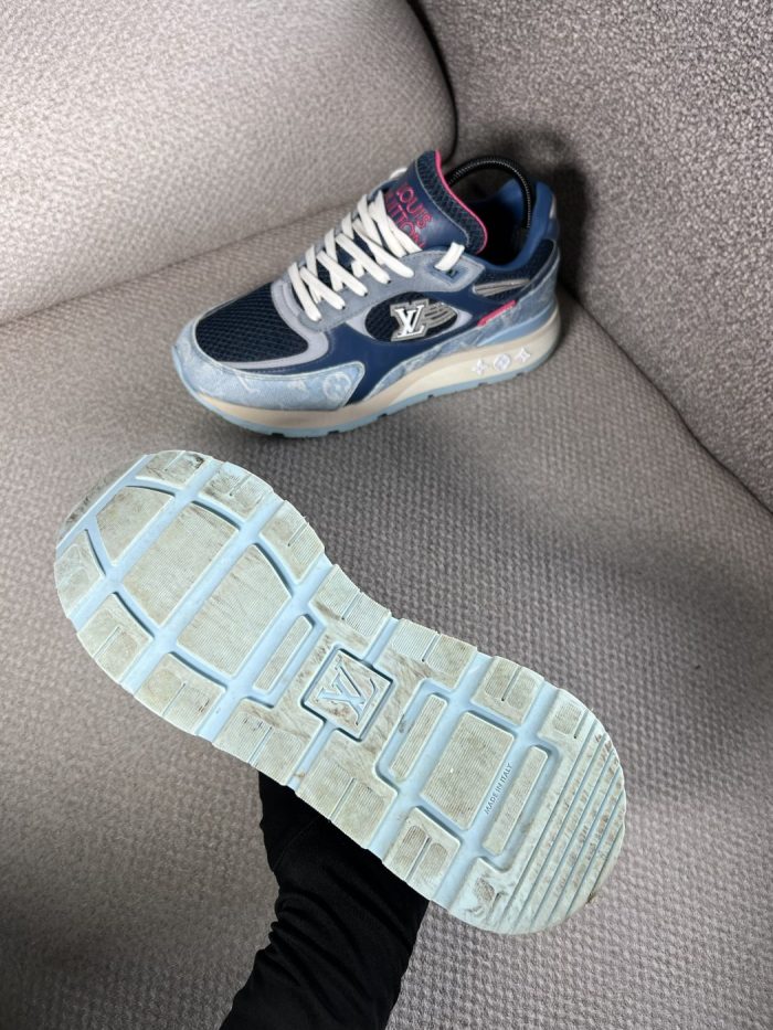 Tenis Louis Vuitton Run Away Denim Monogram - Image 7